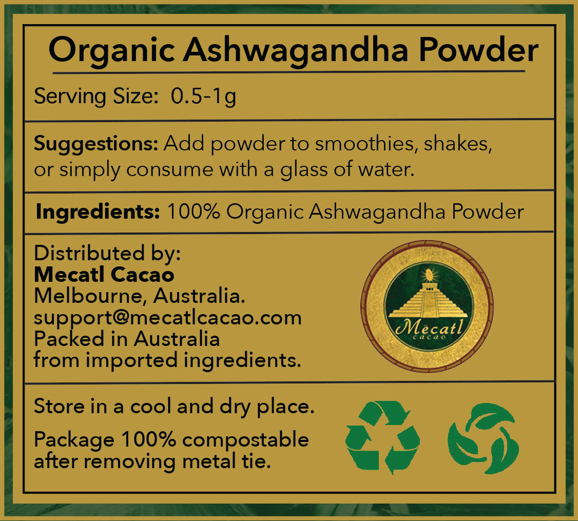 Organic Ashwagandha Root Powder