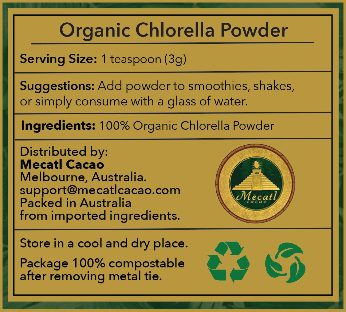 Organic Chlorella Powder by Mecatl