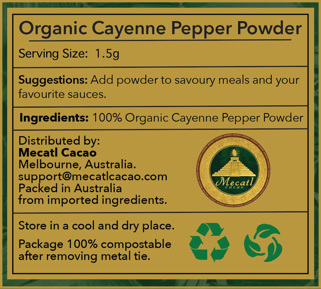 Organic Cayenne Pepper Powder