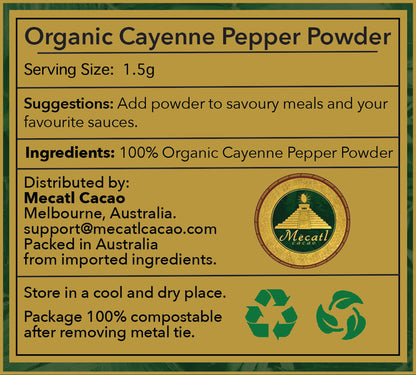 Organic Cayenne Pepper Powder