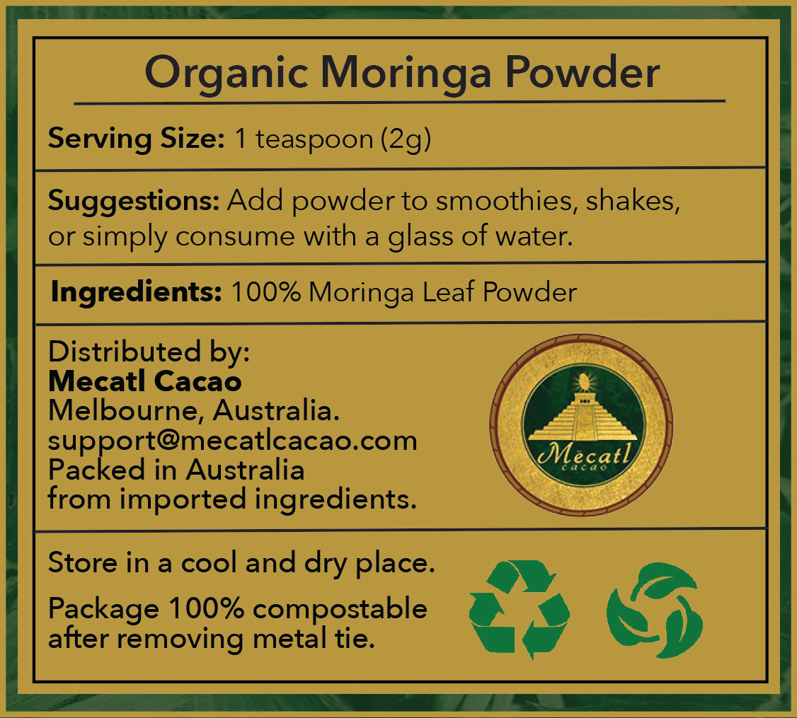 Organic Moringa Leaf Powder 