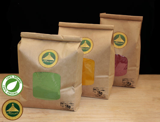 Certified Organic Moringa Powder, Turmeric Powder & Beetroot Powder Herbal Supplement Superfood by Mecatl